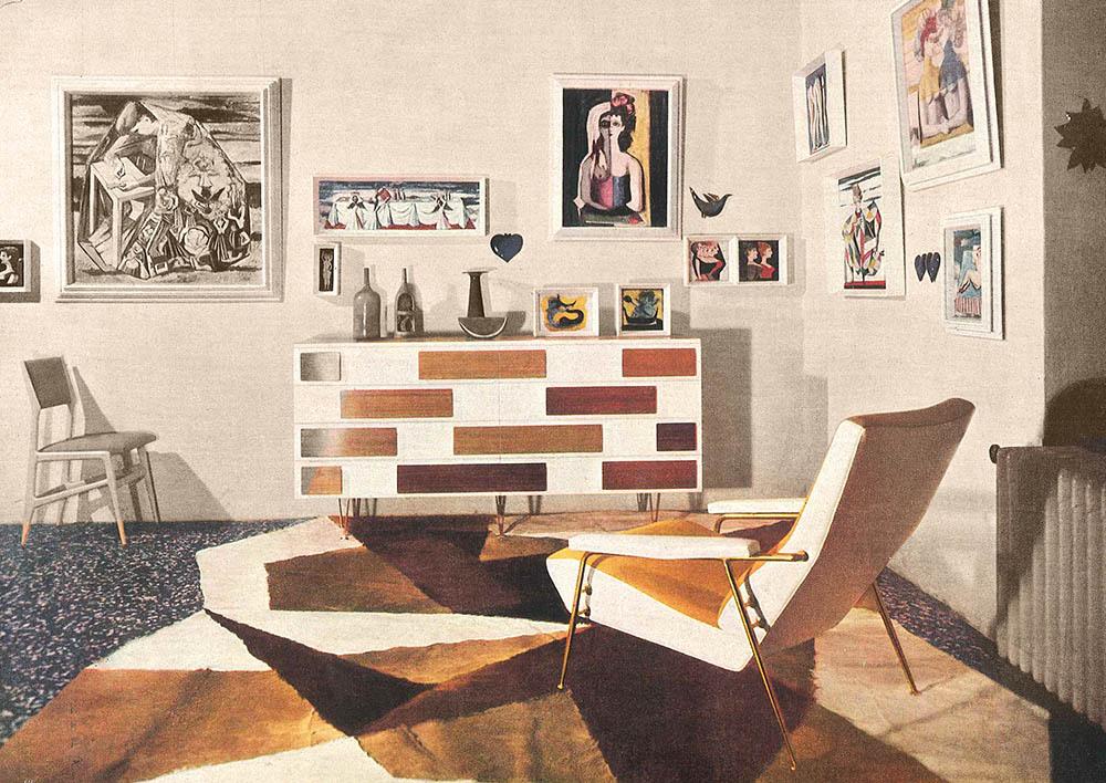 Phong cách thiết kế nội thất chung cư nhỏ Gio Ponti